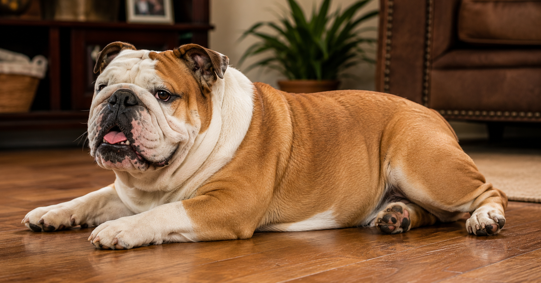 Bulldog prone to joint problems — anatomy explained