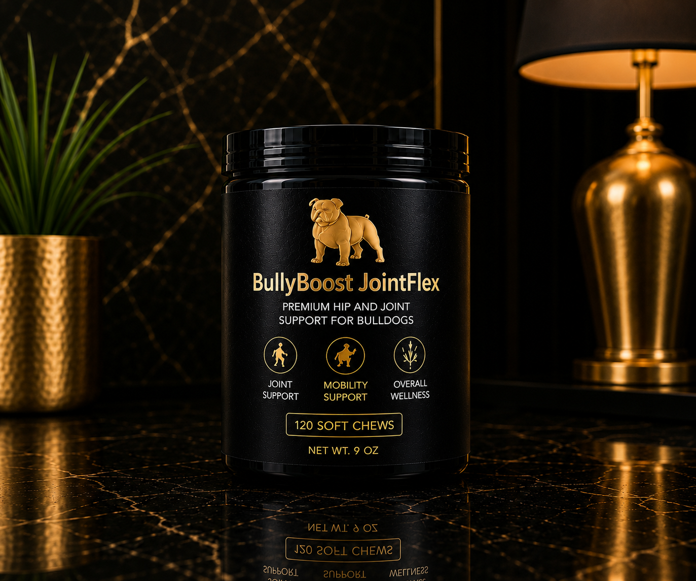 BullyBoost JointFlex — Hip & Joint Soft Chews for Bulldogs | 120 Chews