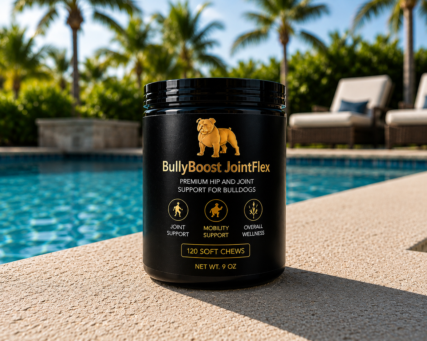 BullyBoost JointFlex — Hip & Joint Soft Chews for Bulldogs | 120 Chews